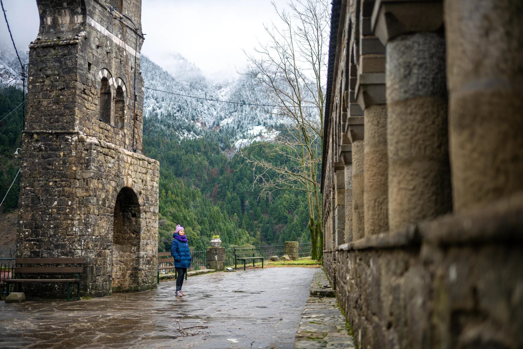 Winter Epirus. A mountainous route from Ioannina to Tzoumerka